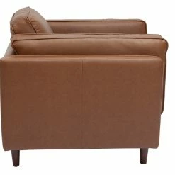 Fauteuil Vintage Cuir Marron BRADLEY -Canapé Soldes fauteuil vintage cuir marron bradley 50932 620e1e763ddff 1200 675