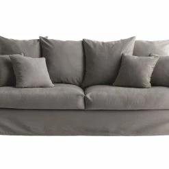 Housse De Canapé En Tissu Gris Foncé FEVER HOUSSE