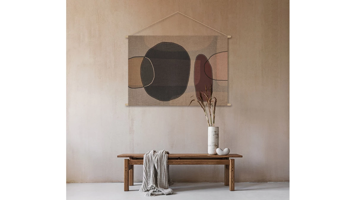 Kakémono Formes Abstraites L90 Cm ARON 4 Kakémono Formes Abstraites L90 Cm ARON – Image 2