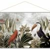 Kakemono Jungle L150 X L100 Cm PASSARO -Canapé Soldes kakemono jungle l150 x l100 cm passaro 50421 621c8eddcd75a 1200 675