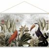 Kakemono Jungle L90 X L60 Cm PASSARO -Canapé Soldes kakemono jungle l90 x l60 cm passaro 50558 6218e8319ca0e 1200 675