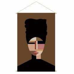 Kakemono Portait Femme L80 X H120 Cm TURBA