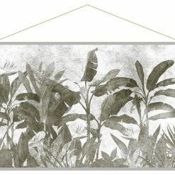 Kakemono Végétaux Noir Et Blanc L150 X L100 Cm MACA