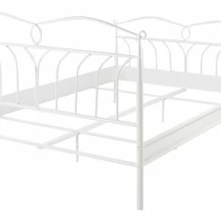 Lit 2 Places 140x200 Cm En Métal Blanc NOTTE -Canapé Soldes lit 2 places 140x200 cm en metal blanc notte 48951 6023ff78bd6b2 1200 675