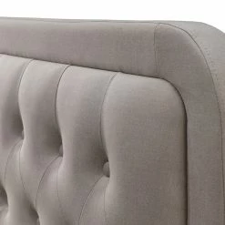 Lit 2 Places 140x200 Cm En Tissu Beige Capitonné KRISTEN -Canapé Soldes lit 2 places 140x200 cm en tissu beige capitonne kristen 41080 5bbcc62e94e1b 1200 675