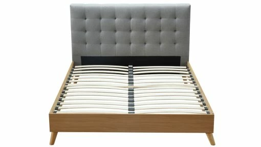 Lit 2 Places 140x200cm En Bois Et Tissu Gris LYNN -Canapé Soldes lit 2 places 140x200cm en bois et tissu gris lynn 41739 5bb3744271782 1200 675