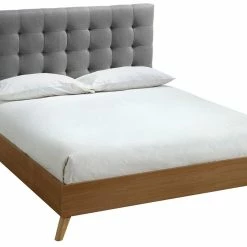 Lit 2 Places 140x200cm En Bois Et Tissu Gris LYNN 10 Lit 2 Places 140x200cm En Bois Et Tissu Gris LYNN -Canapé Soldes lit 2 places 140x200cm en bois et tissu gris lynn 41739 5bb37442c4c09 1200 675