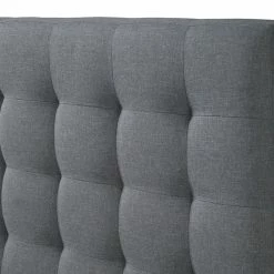 Lit 2 Places 160x200 Capitonné En Tissu Gris Clair DANAE -Canapé Soldes lit 2 places 160x200 capitonne en tissu gris clair danae 43022 5bbcc6f2373a6 1200 675