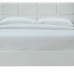 Lit 2 Places 160x200 Cm Blanc SOLAL