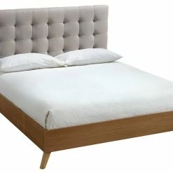 Lit 2 Places 160x200 Cm En Bois Et Tissu Beige LYNN -Canapé Soldes lit 2 places 160x200 cm en bois et tissu beige lynn 41740 5c76ac6e1bd09 1200 675