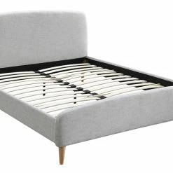 Lit 2 Places 160x200 Cm En Tissu Gris Clair NIELS -Canapé Soldes lit 2 places 160x200 cm en tissu gris clair niels 48062 5f2d2a5b9fb7d 1200 675