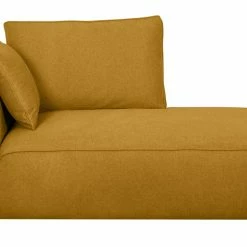 Méridienne Angle Droit En Tissu Jaune Cumin PLURIEL