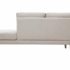 Méridienne Scandinave En Tissu Effet Velours Texturé Beige Et Bois Clair BERTILLE -Canapé Soldes meridienne scandinave en tissu effet velours texture beige et bois clair bertille 52042 633703bd8c354 1200 675