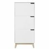Meuble De Rangement Blanc Et Bois Clair 3 Portes L60 Cm LEENA -Canapé Soldes meuble de rangement blanc et bois clair 3 portes l60 cm leena 44142 5bc689b75141e 1200 675
