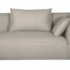 Module D'angle Droit Pour Canapé En Tissu Beige PLURIEL