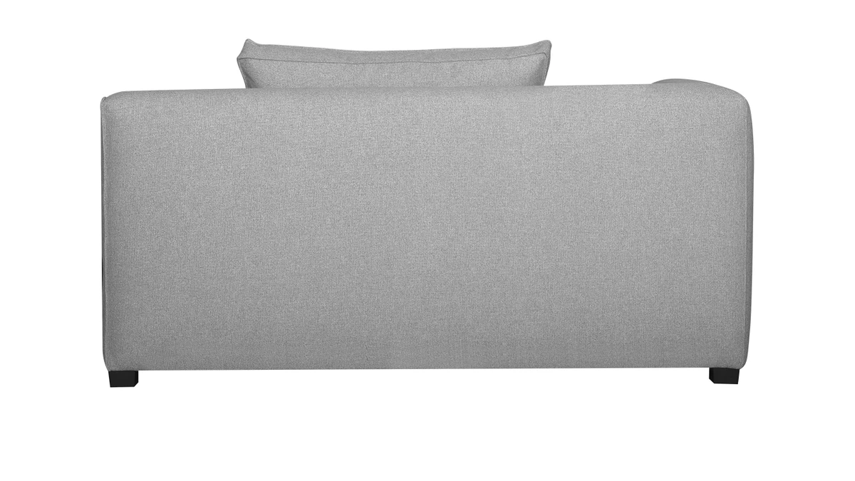 Module D'angle Gauche Pour Canapé En Tissu Gris Clair PLURIEL 6 Module D'angle Gauche Pour Canapé En Tissu Gris Clair PLURIEL – Image 4