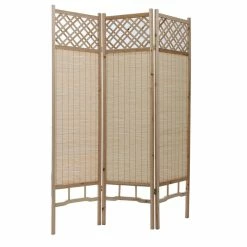 Paravent Japonais En Sapin Et Bambou NEW NIHA