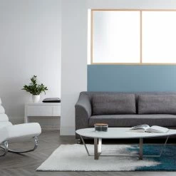 Rocking Chair Design Blanc Et Acier Chromé TAYLOR -Canapé Soldes rocking chair design blanc et acier chrome taylor 21195 5c36009aba1d9 1200 675