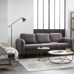 Rocking Chair En Tissu Naturel, Bois Clair Et Métal Noir JHENE -Canapé Soldes rocking chair en tissu naturel bois clair et metal noir jhene 36334 5bb37400d91cb 1200 675