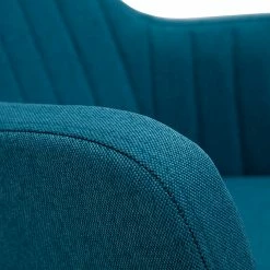 Rocking Chair Scandinave En Tissu Bleu Canard, Métal Noir Et Bois Clair ALEYNA -Canapé Soldes rocking chair scandinave en tissu bleu canard metal noir et bois clair aleyna 43309 5d42c47397a4e 1200 675