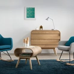 Rocking Chair Scandinave En Tissu Menthe à L'eau, Métal Noir Et Bois Clair ALEYNA -Canapé Soldes rocking chair scandinave en tissu menthe a leau metal noir et bois clair aleyna 43311 5bdc3ab2a64c4 1200 675