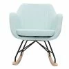 Rocking Chair Scandinave En Tissu Menthe à L'eau, Métal Noir Et Bois Clair ALEYNA -Canapé Soldes rocking chair scandinave en tissu menthe a leau metal noir et bois clair aleyna 43311 5d244cd170cf4 1200 675