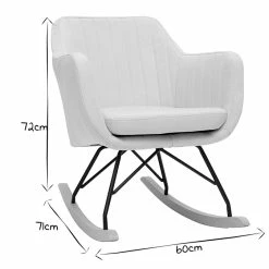 Rocking Chair Scandinave En Tissu Menthe à L'eau, Métal Noir Et Bois Clair ALEYNA -Canapé Soldes rocking chair scandinave en tissu menthe a leau metal noir et bois clair aleyna 43311 5d244cecbe236 1200 675