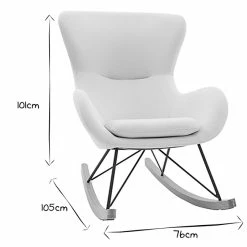 Rocking Chair Scandinave En Tissu Menthe à L'eau, Métal Noir Et Bois Clair ESKUA -Canapé Soldes rocking chair scandinave en tissu menthe a leau metal noir et bois clair eskua 46898 62207d5f8947c 1200 675