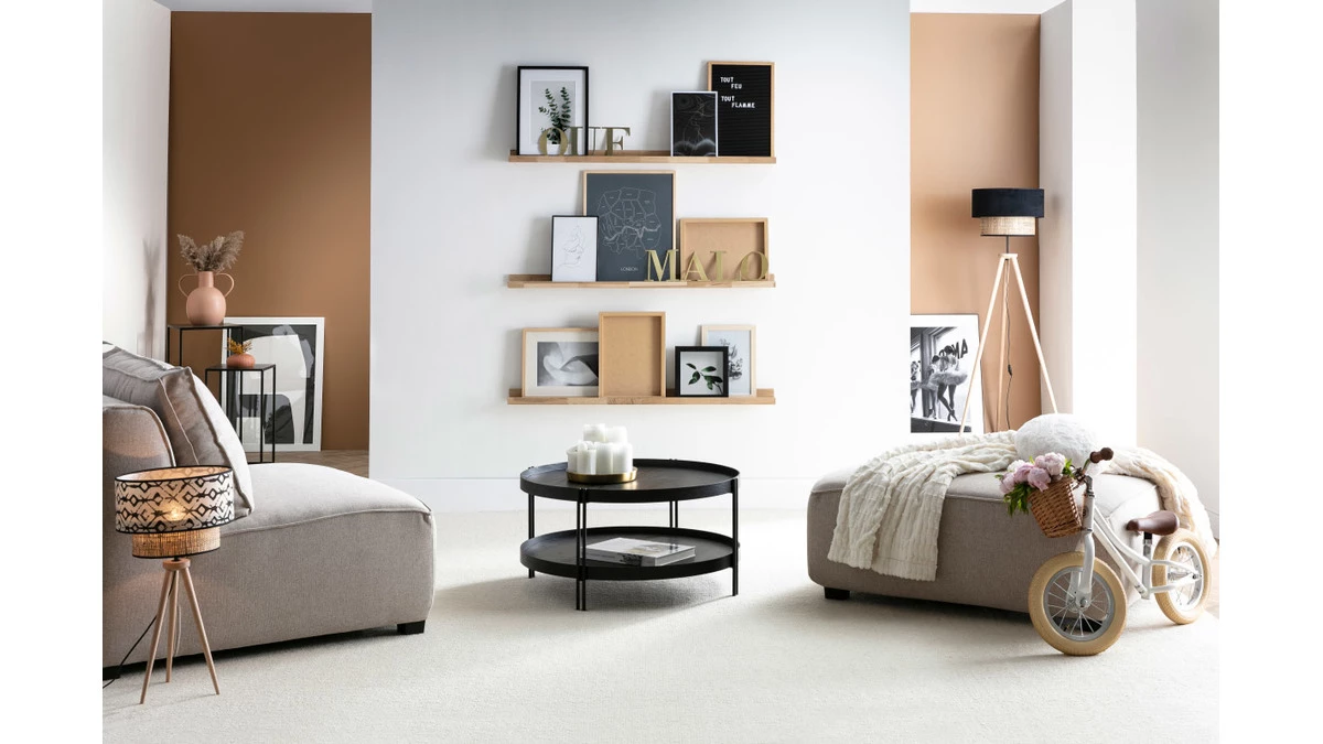 Support De Cadres Photos Placage Noyer LINEA 6 Support De Cadres Photos Placage Noyer LINEA – Image 4