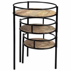 Support De Plantes Modulable En Bois Manguier Massif Et Métal Noir L50 Cm THREE -Canapé Soldes support de plantes modulable en bois manguier massif et metal noir l50 cm three 47579 5e4d357a565a5 1200 675