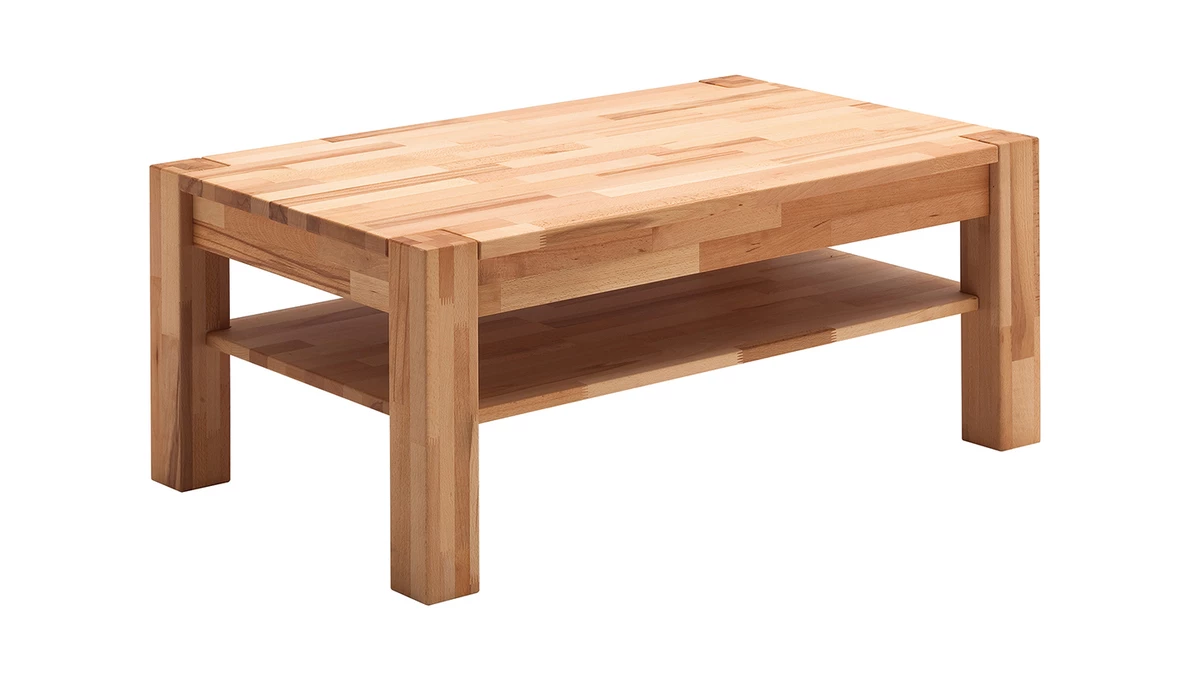 Table Basse En Hêtre Massif Avec Rangement L105 Cm CODY 3 Table Basse En Hêtre Massif Avec Rangement L105 Cm CODY