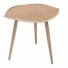 Table Basse Forme De Feuille Bois Clair L60 Cm PHYLL