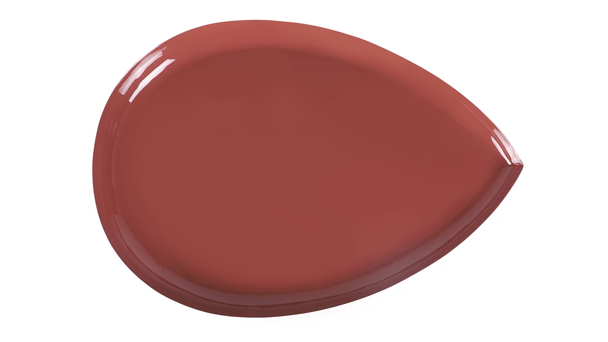 Table Basse Goutte En Acier Laqué Terracotta L80 Cm DROP 6 Table Basse Goutte En Acier Laqué Terracotta L80 Cm DROP – Image 4