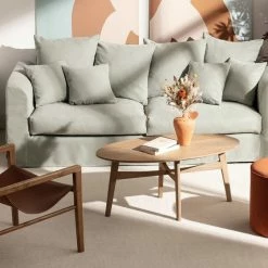 Table Basse Ovale Bois Clair Manguier Massif L100 Cm PALEY 14 Table Basse Ovale Bois Clair Manguier Massif L100 Cm PALEY -Canapé Soldes table basse ovale bois clair manguier massif l100 cm paley 49970 633aadf1c9797 1200 675