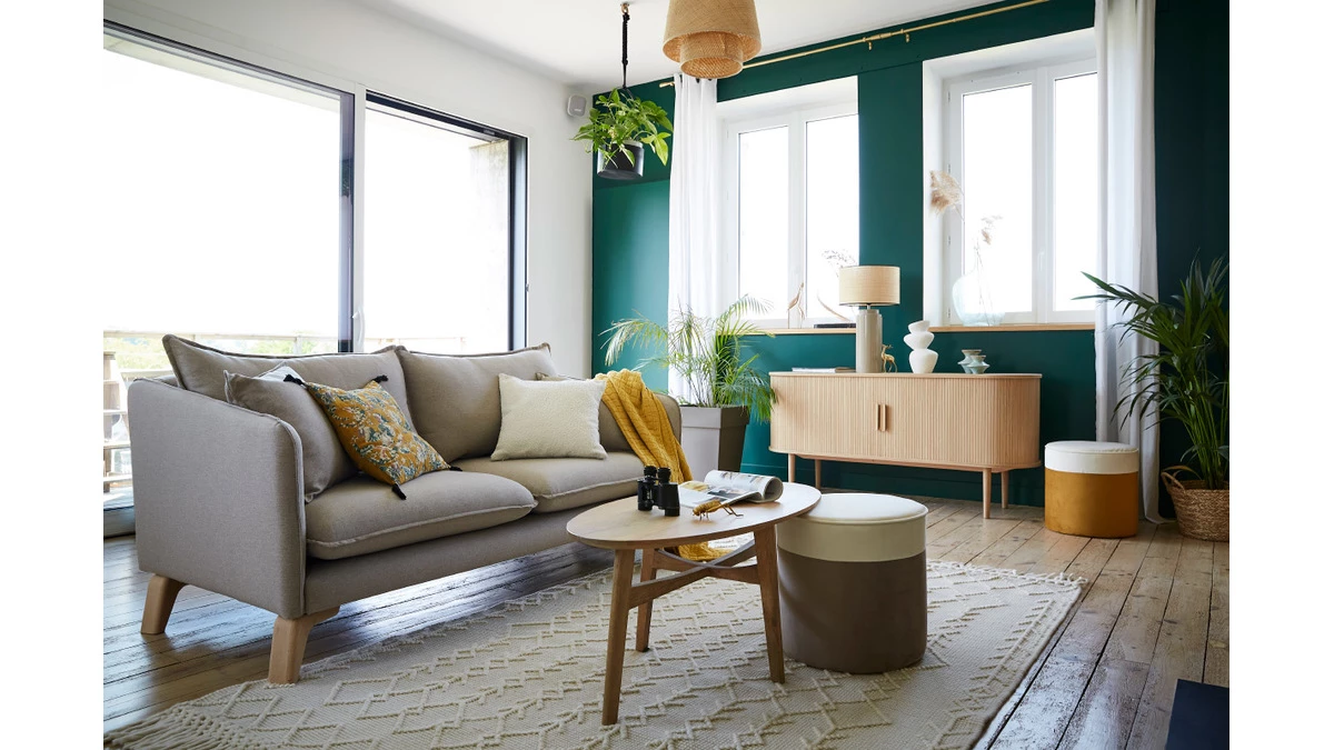 Table Basse Ovale Bois Clair Manguier Massif L100 Cm PALEY 9 Table Basse Ovale Bois Clair Manguier Massif L100 Cm PALEY – Image 7