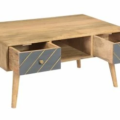 Table Basse Rectangulaire Avec Rangements 2 Tiroirs Bois Clair Manguier Massif, Gris Foncé Et Métal Doré L100 Cm WALTER 12 Table Basse Rectangulaire Avec Rangements 2 Tiroirs Bois Clair Manguier Massif, Gris Foncé Et Métal Doré L100 Cm WALTER -Canapé Soldes table basse rectangulaire avec rangements 2 tiroirs bois clair manguier massif gris fonce et metal dore l100 cm walter 49973 61d5c3a22cc7d 1200 675