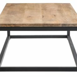Table Basse Rectangulaire Bois Clair Manguier Massif Et Métal Noir L120 Cm FACTORY -Canapé Soldes table basse rectangulaire bois clair manguier massif et metal noir l120 cm factory 21582 5bb37003c8b57 1200 675