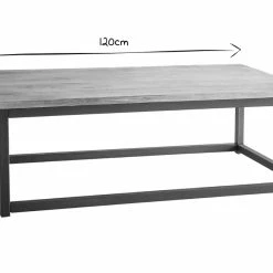Table Basse Rectangulaire Bois Clair Manguier Massif Et Métal Noir L120 Cm FACTORY -Canapé Soldes table basse rectangulaire bois clair manguier massif et metal noir l120 cm factory 21582 5e8f46e18abd8 1200 675