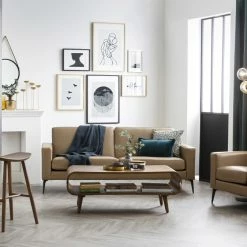 Table Basse Rectangulaire Vintage Bois Foncé Noyer L100 Cm TAKLA -Canapé Soldes table basse rectangulaire vintage bois fonce noyer l100 cm takla 42801 5f185bf0ec461 1200 675