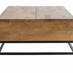 Table Basse Relevable Industrielle Bois Clair Manguier Massif Et Métal Noir L110 Cm YPSTER -Canapé Soldes table basse relevable industrielle bois clair manguier massif et metal noir l110 cm ypster 41280 5da5c9767dc3f 1200 675