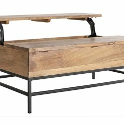Table Basse Relevable Industrielle Bois Clair Manguier Massif Et Métal Noir L110 Cm YPSTER -Canapé Soldes table basse relevable industrielle bois clair manguier massif et metal noir l110 cm ypster 41280 5da5ca6c3e003 1200 675