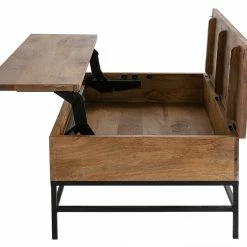 Table Basse Relevable Industrielle Bois Clair Manguier Massif Et Métal Noir L110 Cm YPSTER -Canapé Soldes table basse relevable industrielle bois clair manguier massif et metal noir l110 cm ypster 41280 5da5ca7070549 1200 675