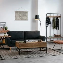 Table Basse Relevable Industrielle Bois Clair Manguier Massif Et Métal Noir L110 Cm YPSTER -Canapé Soldes table basse relevable industrielle bois clair manguier massif et metal noir l110 cm ypster 41280 5da9989b84c03 1200 675