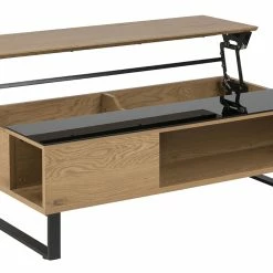 Table Basse Relevable Rectangulaire Bois Clair Et Métal Noir L110 Cm WYNN -Canapé Soldes table basse relevable rectangulaire bois clair et metal noir l110 cm wynn 47418 5db16cbdb7cea 1200 675