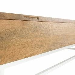 Table Basse Relevable Rectangulaire Bois Clair Manguier Massif Et Métal Blanc L110 Cm BOHO -Canapé Soldes table basse relevable rectangulaire bois clair manguier massif et metal blanc l110 cm boho 43647 5bb374a9b0b51 1200 675