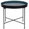 Table Basse Ronde Avec Plateau Réversible Bleu Canard / Noir D51 Cm SATEEN - Miliboo & Stéphane Plaza -Canapé Soldes table basse ronde avec plateau reversible bleu canard noir d51 cm sateen miliboo et stephane plaza 48886 615daaf0229a2 1200 675