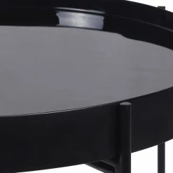 Table Basse Ronde Avec Plateau Réversible Bleu Canard / Noir D51 Cm SATEEN - Miliboo & Stéphane Plaza -Canapé Soldes table basse ronde avec plateau reversible bleu canard noir d51 cm sateen miliboo et stephane plaza 48886 615dab0470cca 1200 675