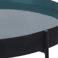 Table Basse Ronde Avec Plateau Réversible Bleu Canard / Noir D51 Cm SATEEN - Miliboo & Stéphane Plaza -Canapé Soldes table basse ronde avec plateau reversible bleu canard noir d51 cm sateen miliboo et stephane plaza 48886 615dab07eb949 1200 675