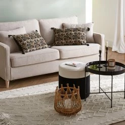 Table Basse Ronde Avec Plateau Réversible Bleu Canard / Noir D51 Cm SATEEN - Miliboo & Stéphane Plaza -Canapé Soldes table basse ronde avec plateau reversible bleu canard noir d51 cm sateen miliboo et stephane plaza 48886 62d96f5f84359 1200 675