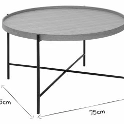 Table Basse Ronde Bois Clair Et Métal Noir D75 Cm BASSY -Canapé Soldes table basse ronde bois clair et metal noir d75 cm bassy 51633 62d5100dd4339 1200 675
